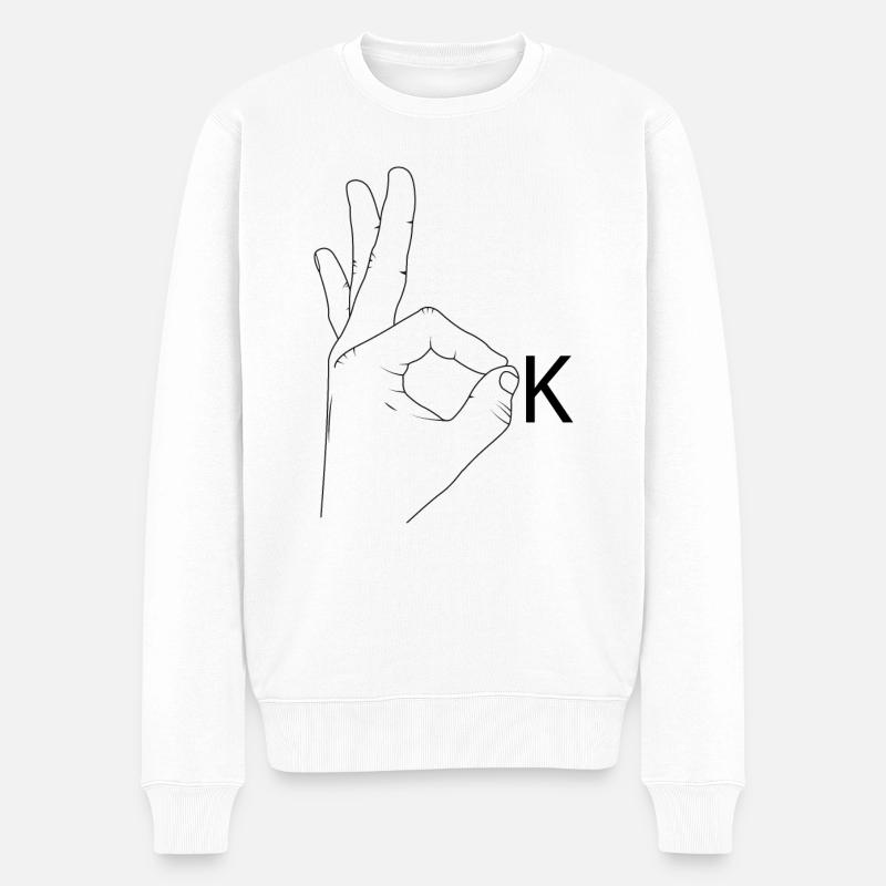 D’accord - Pull Premium bio Homme - blanc