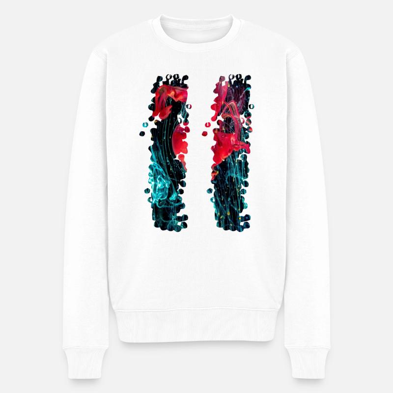 Style rétro - Pull Premium bio Homme - blanc