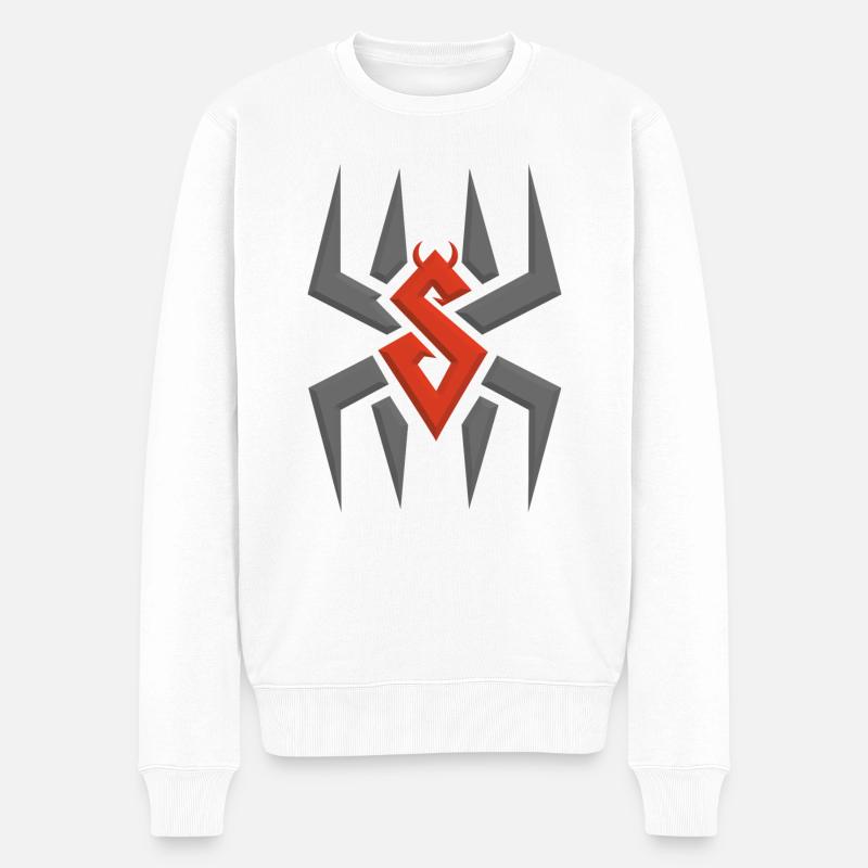 Spider - Pull Premium bio Homme - blanc