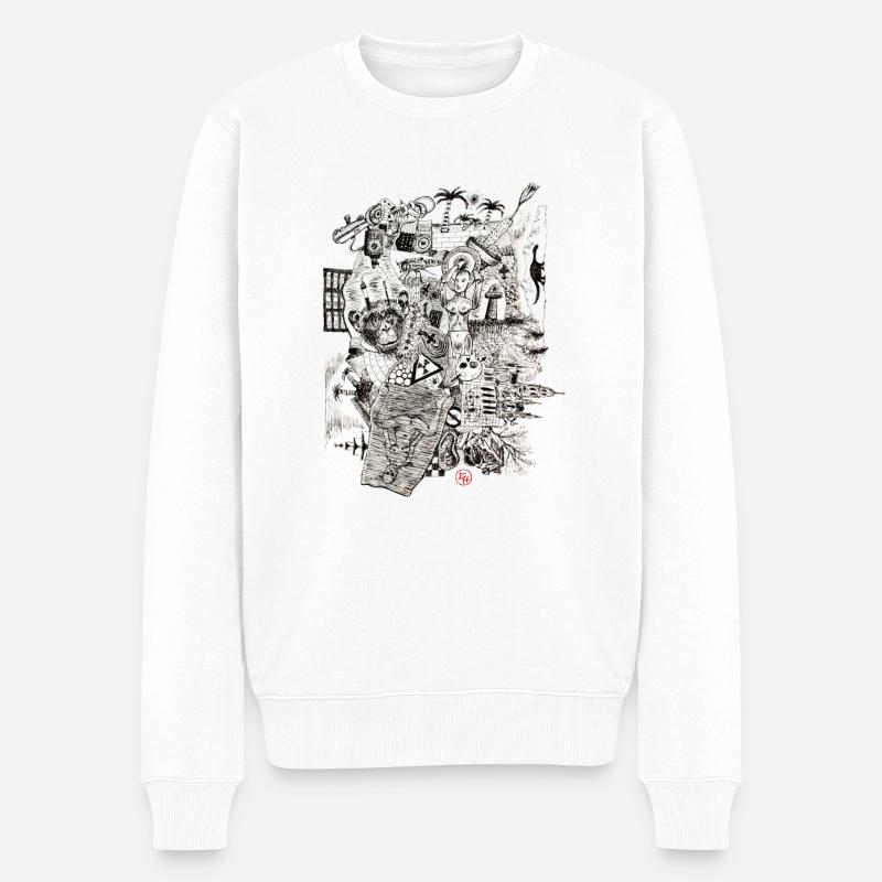 Horreur Vacui - Pull Premium bio Homme - blanc