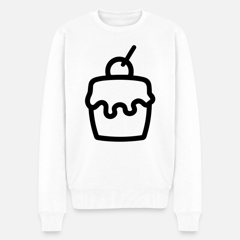 cupcake - Pull Premium bio Homme - blanc