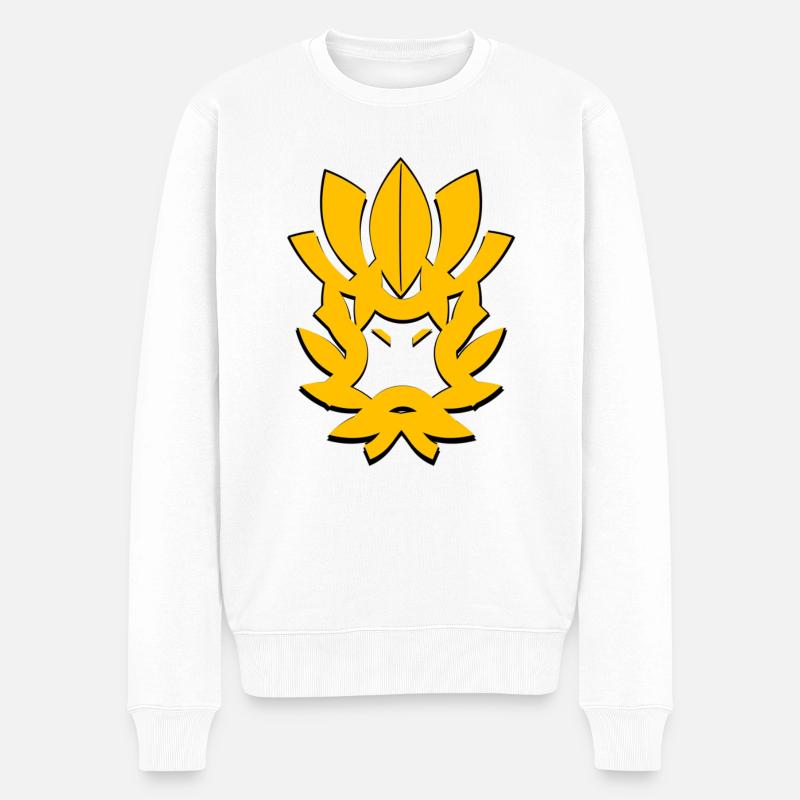 Samurai - Männer Premium Bio Pullover - Weiß