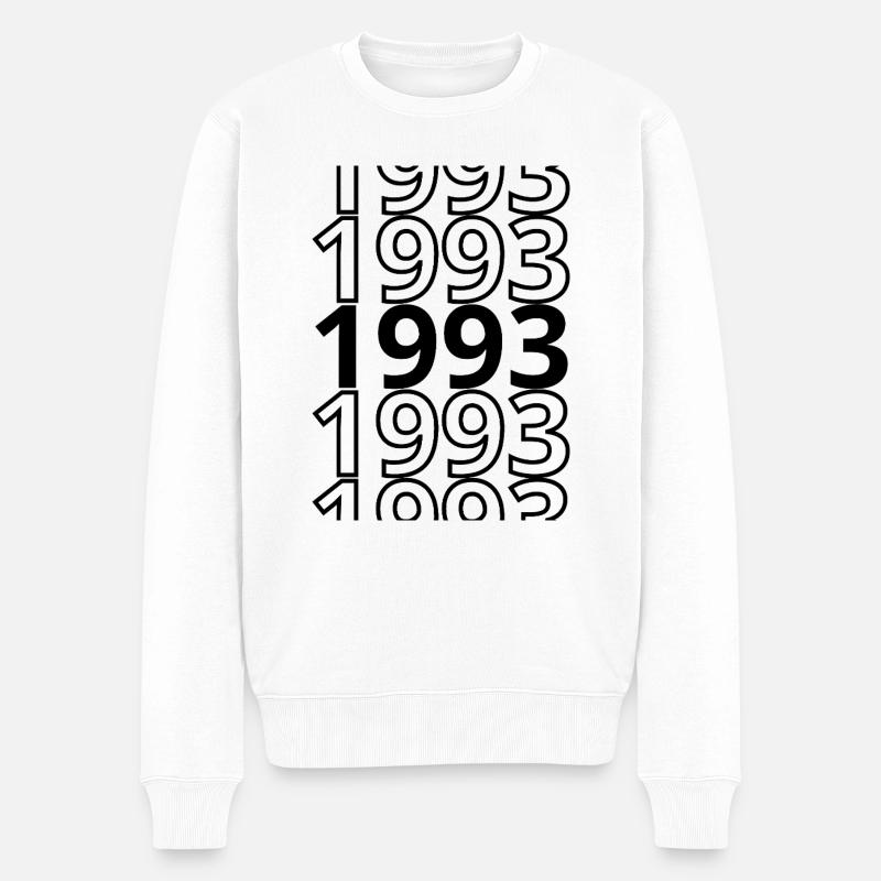 1993 1993 1993 - Pull Premium bio Homme - blanc