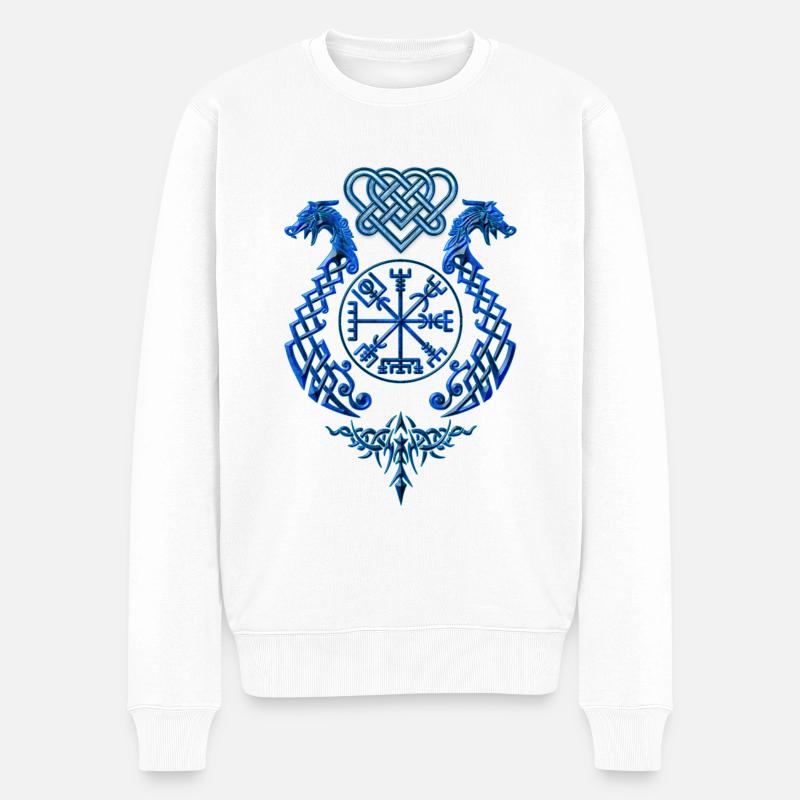 DragonSymbol - Pull Premium bio Homme - blanc