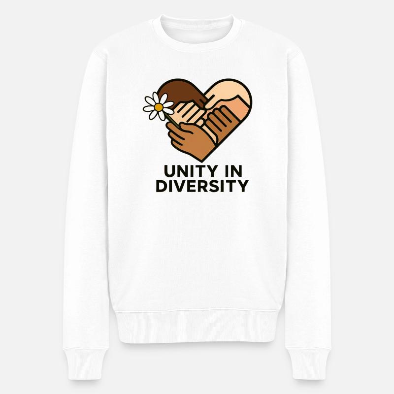 L’unité dans la diversité - Pull Premium bio Homme - blanc