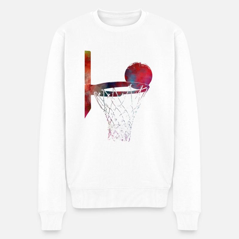 sport de basket - Pull Premium bio Homme - blanc