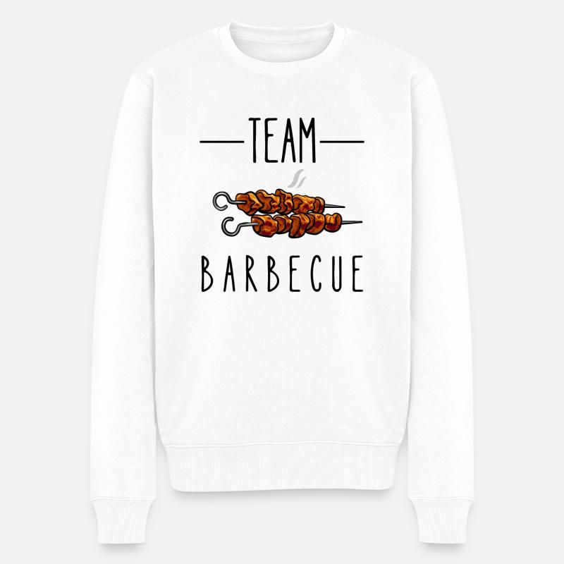 team barbecue - Pull Premium bio Homme - blanc