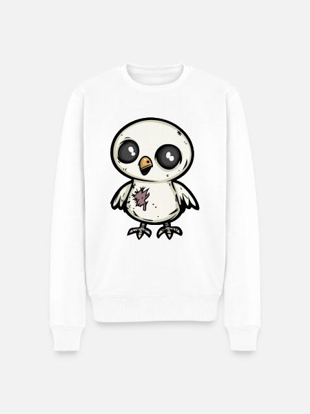 Dove Bird Halloween Comic Funny - Men's Premium Organic Jumper - white