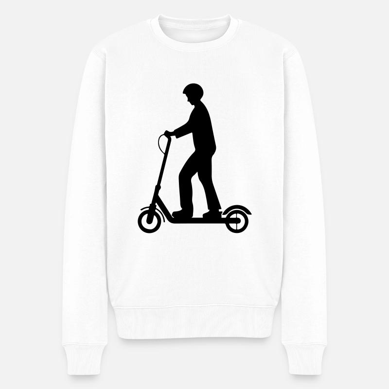 Scooter électrique - Pull Premium bio Homme - blanc