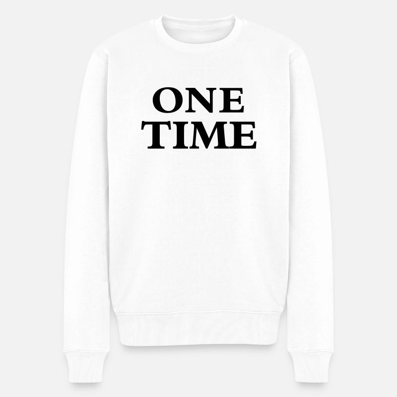 One Time - Pull Premium bio Homme - blanc