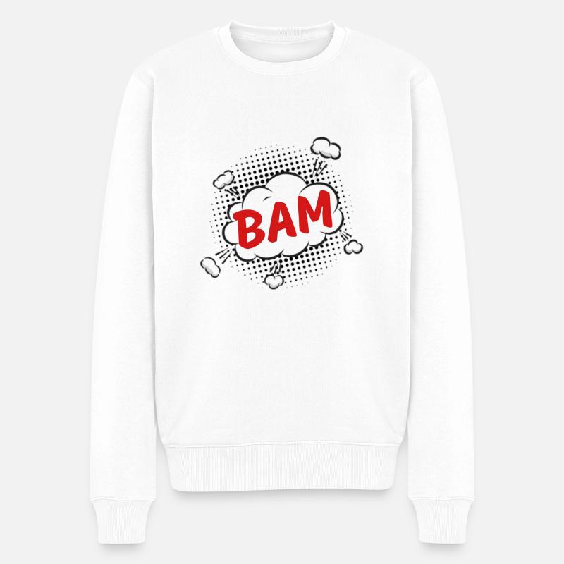 Bam - Pull Premium bio Homme - blanc