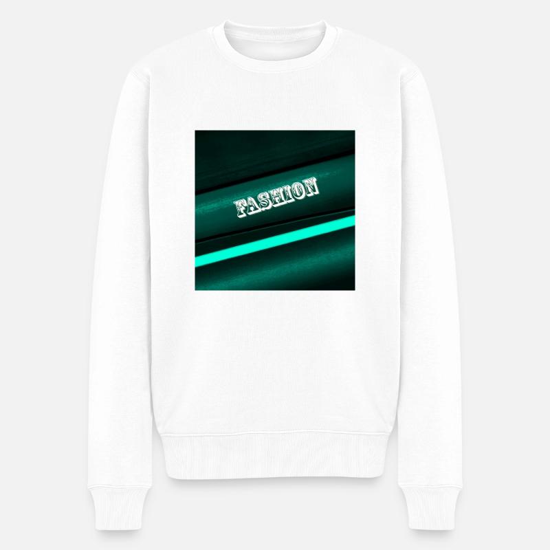 Künstler - Männer Premium Bio Pullover - Weiß