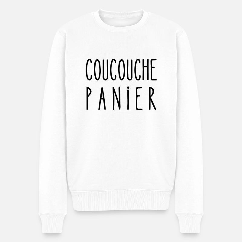 coucouche panier - Pull Premium bio Homme - blanc