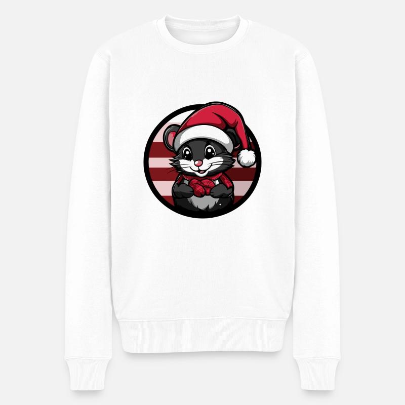 Souris Noël Noël - Pull Premium bio Homme - blanc