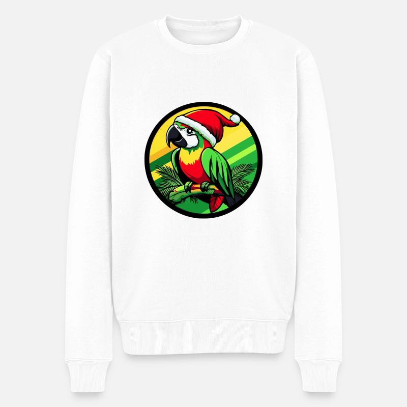 Noël à Papagai - Pull Premium bio Homme - blanc