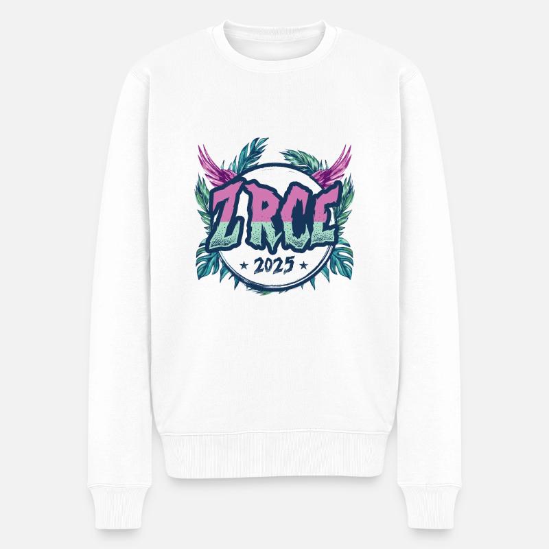 Vacances Zrce 2025 - Pull Premium bio Homme - blanc