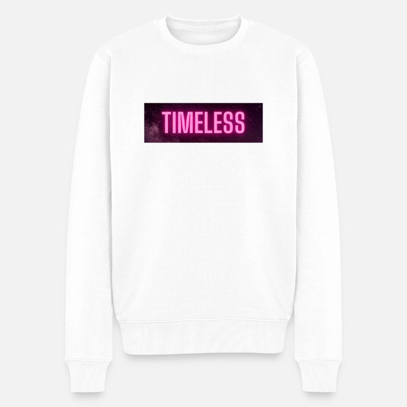 Timeless - Männer Premium Bio Pullover - Weiß