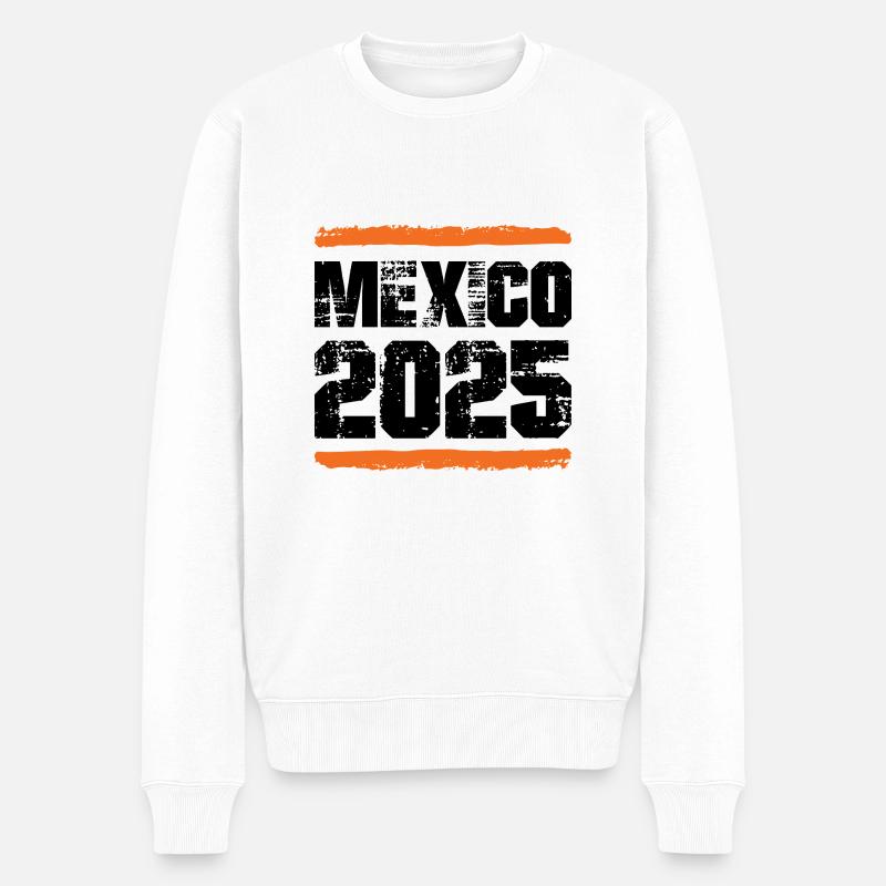 Mexiko 2025 Team - Männer Premium Bio Pullover - Weiß