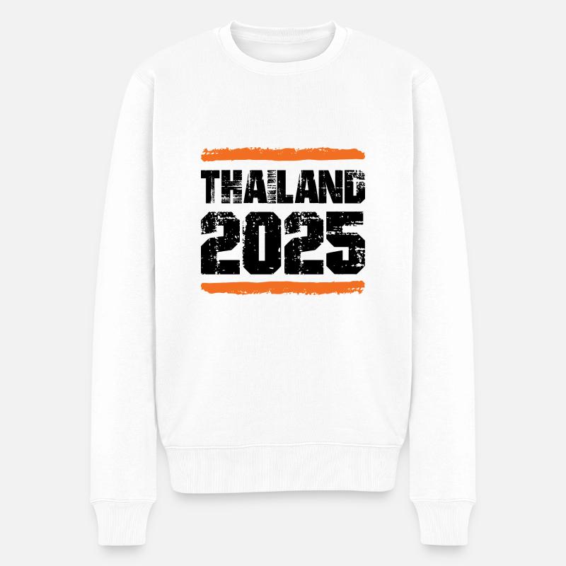 Thailand 2025 Team - Männer Premium Bio Pullover - Weiß