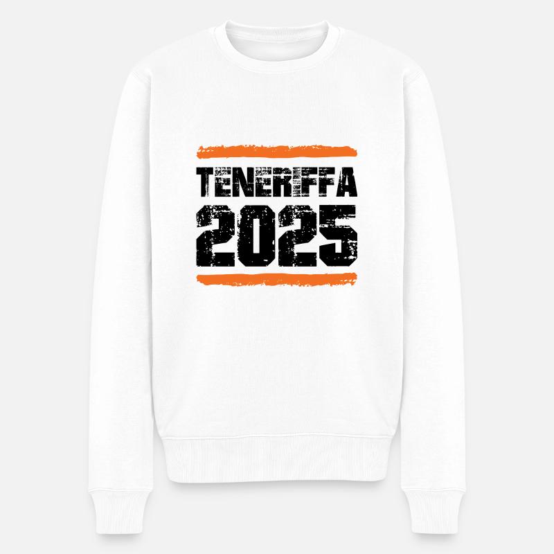 Teneriffa 2025 Team - Männer Premium Bio Pullover - Weiß