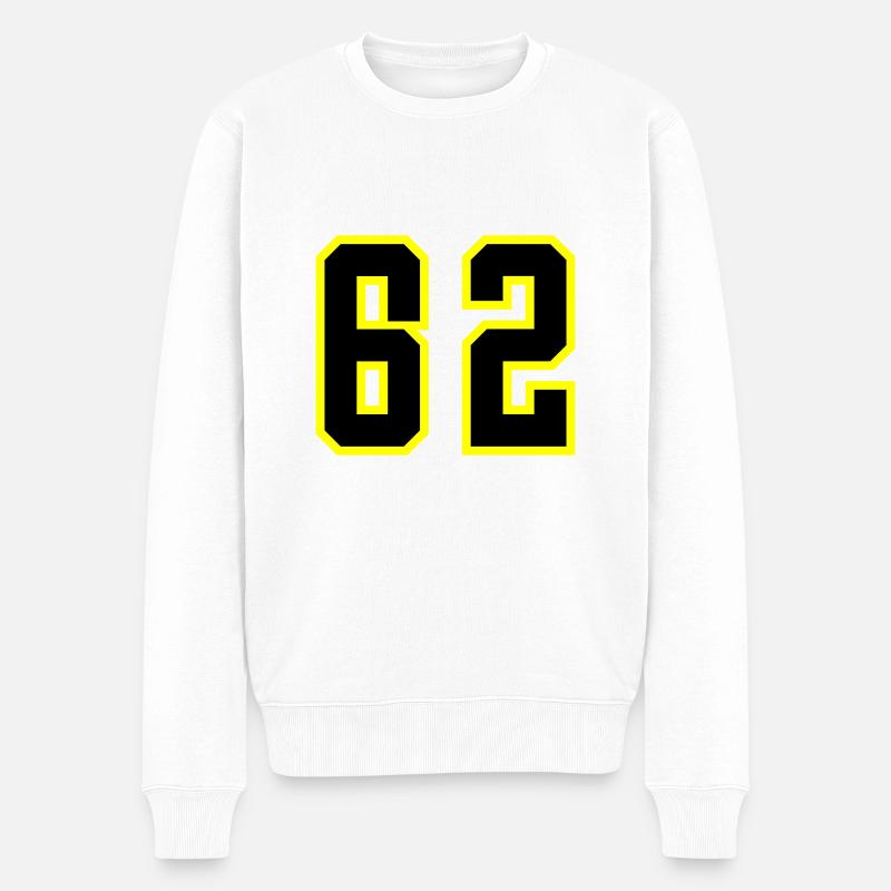 Maillot à 62 numéros - Pull Premium bio Homme - blanc