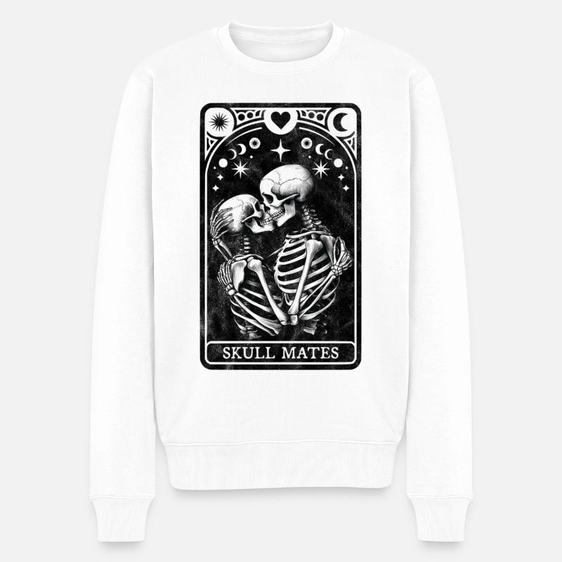 Skull Mates Tarot - Pull Premium bio Homme - blanc