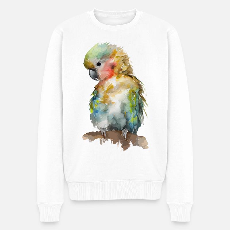 Perroquet - Pull Premium bio Homme - blanc