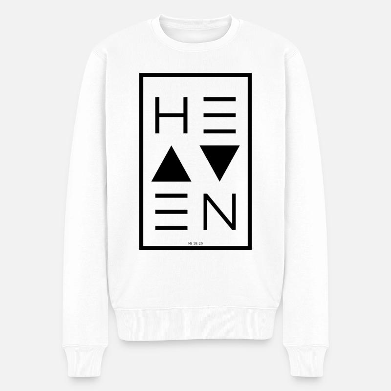 Ciel NOIR - Pull Premium bio Homme - blanc