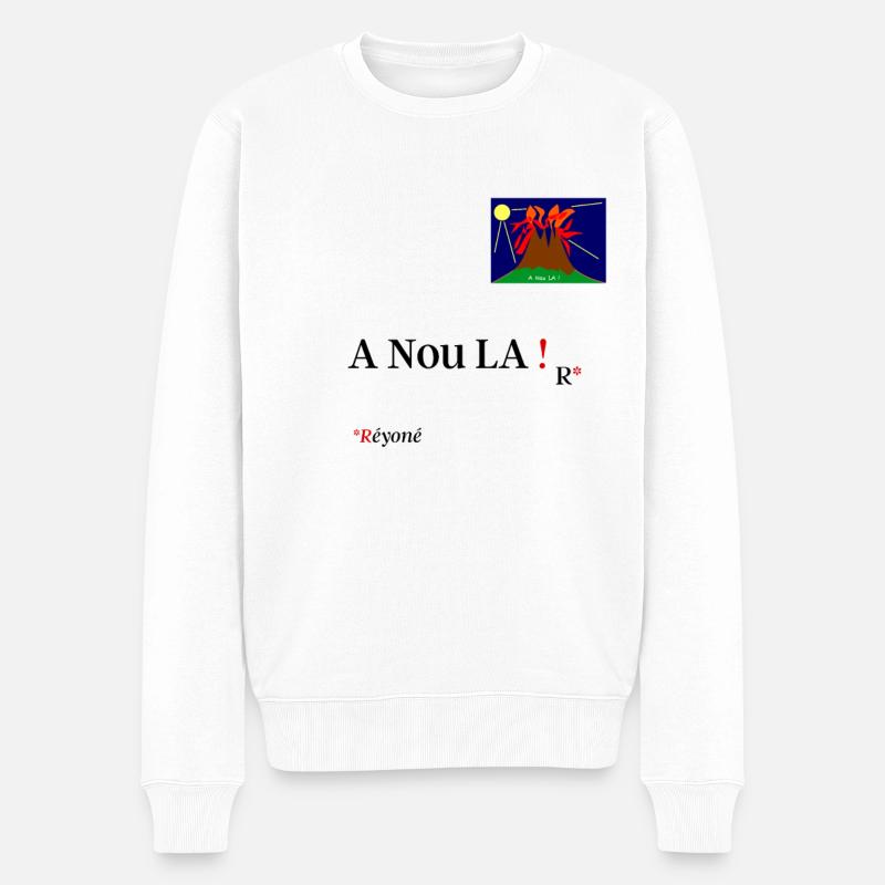 A Nou LA ! Réyoné - Pull Premium bio Homme - blanc