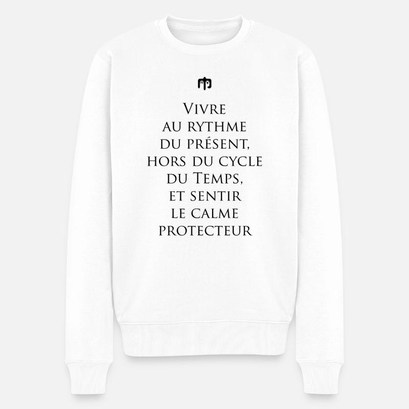 cycle - Pull Premium bio Homme - blanc