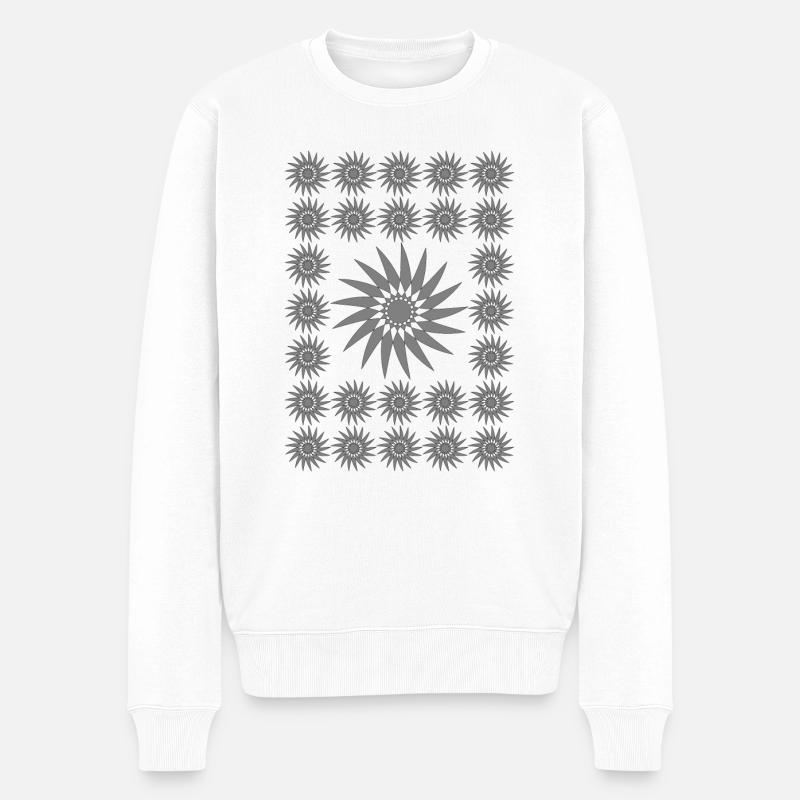 Stern1 - Männer Premium Bio Pullover - Weiß