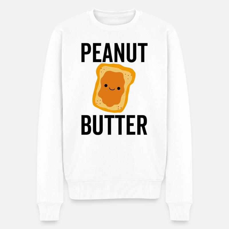 Pâte d’arachide - Pull Premium bio Homme - blanc