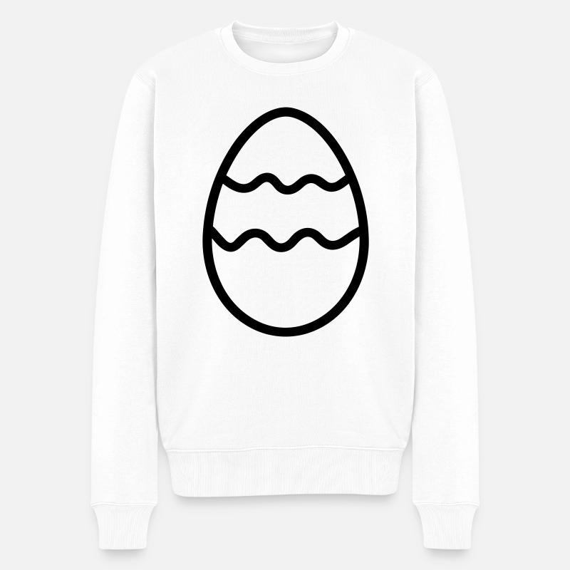 oeuf de paques - Pull Premium bio Homme - blanc