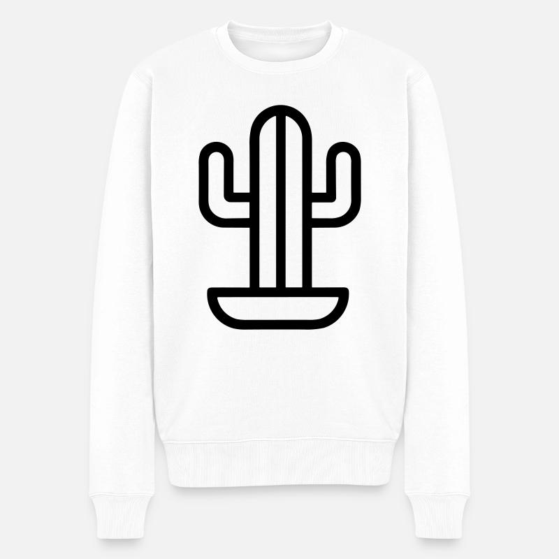 Cactus - Pull Premium bio Homme - blanc