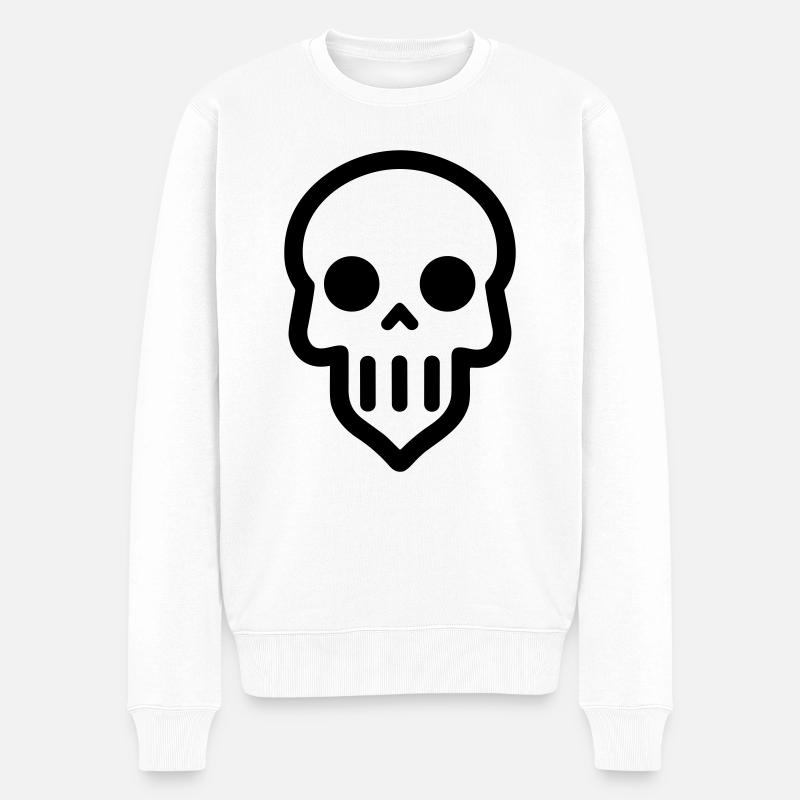Tête de mort - Pull Premium bio Homme - blanc