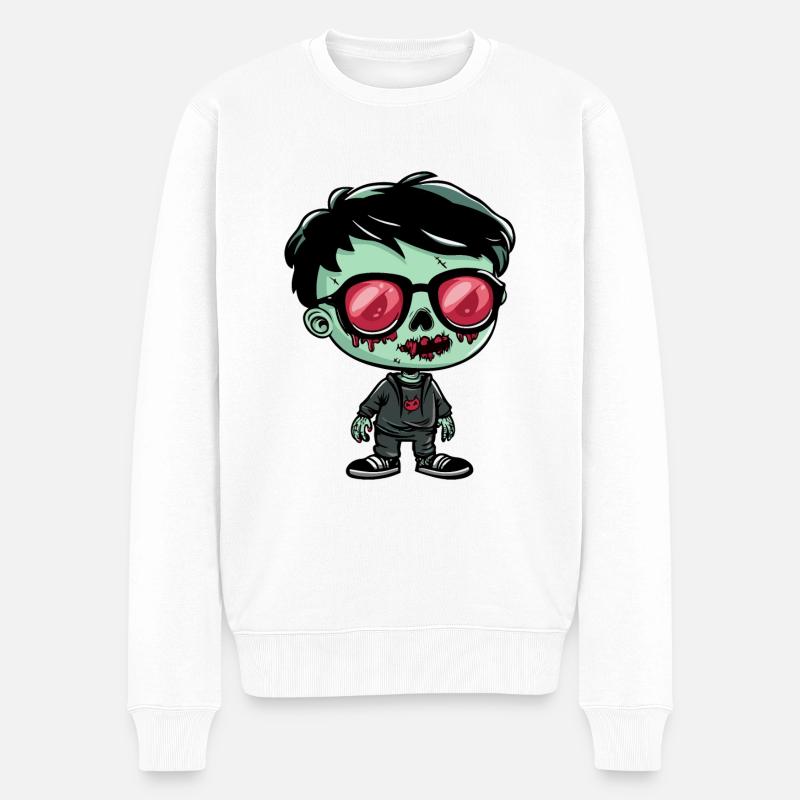 Zombie Halloween - Pull Premium bio Homme - blanc