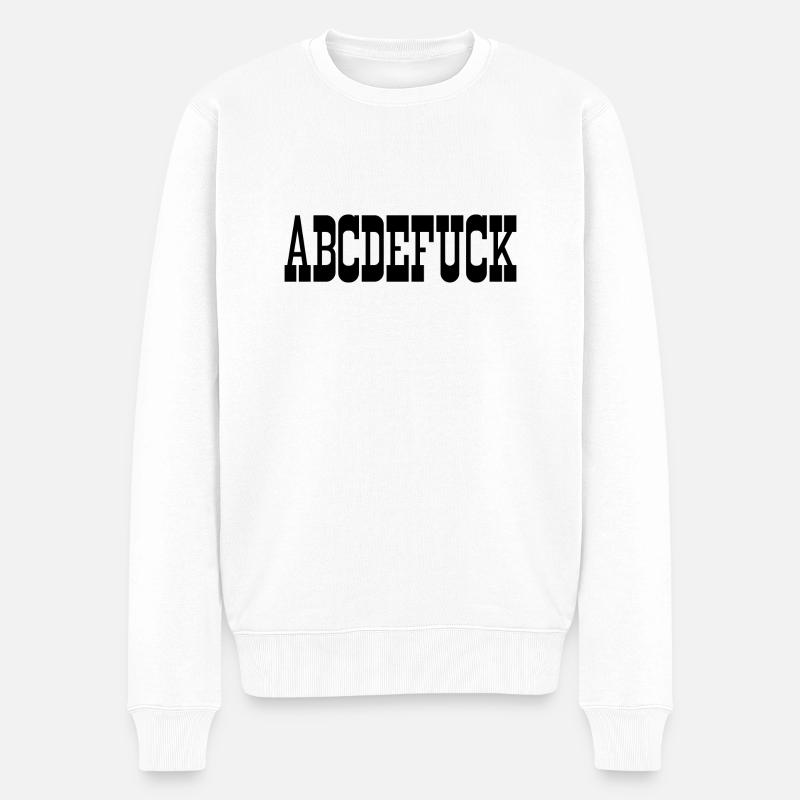 abcdefuck - Pull Premium bio Homme - blanc