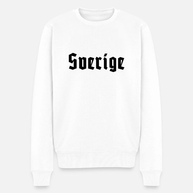 Sverige T-Shirt - Männer Premium Bio Pullover - Weiß