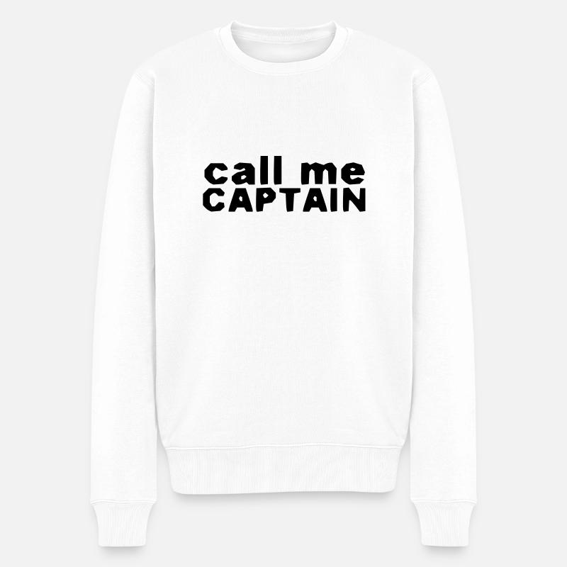 appelez-moi capitaine - Pull Premium bio Homme - blanc