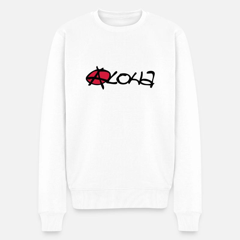 aloha - Männer Premium Bio Pullover - Weiß
