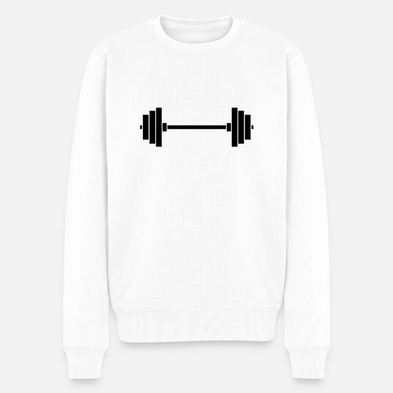 poids - Pull Premium bio Homme - blanc