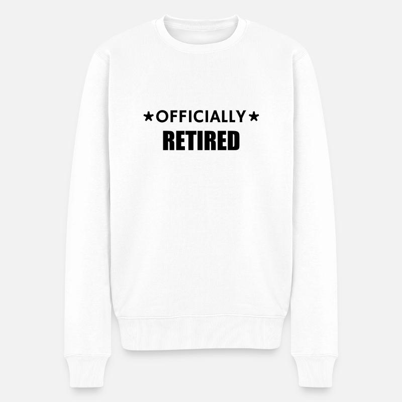 retraite / retraité / retraitée / pension - Pull Premium bio Homme - blanc