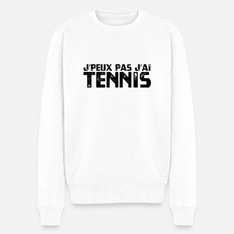 J’PEUX PAS J’AI TENNIS - Pull Premium bio Homme - blanc