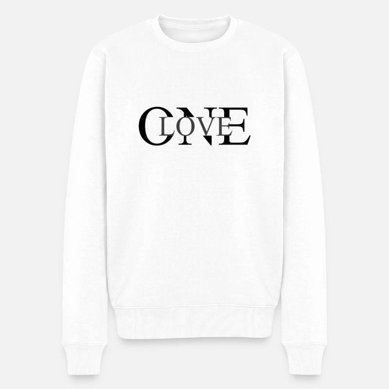 ONELOVE - Pull Premium bio Homme - blanc