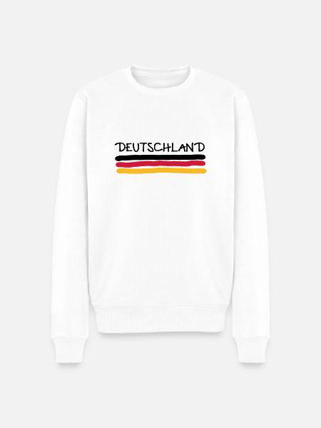 Germany - Men's Premium Organic Jumper - white