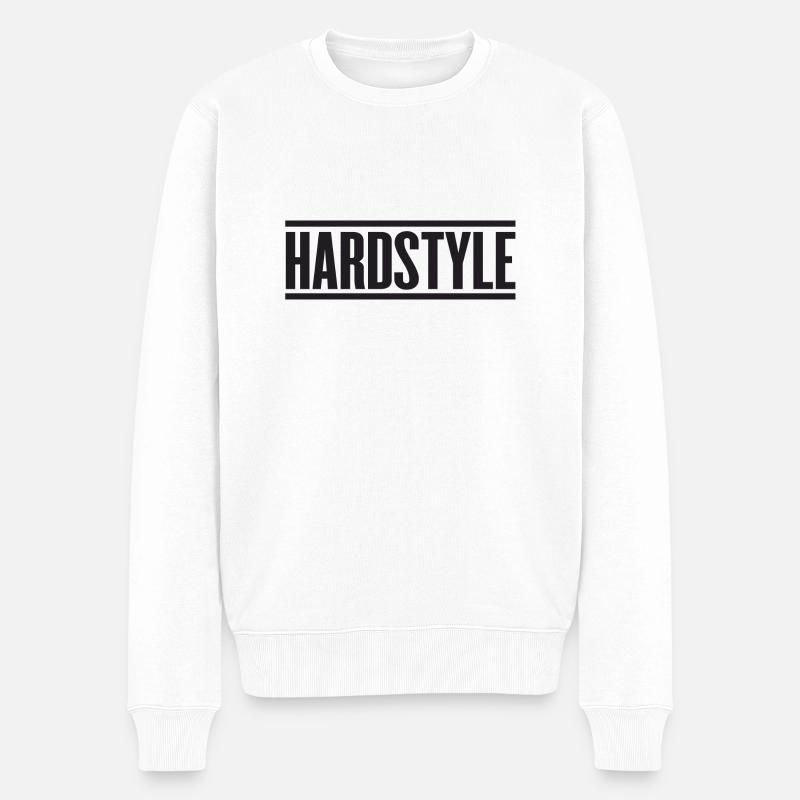 Hardstyle (style dur) - Pull Premium bio Homme - blanc