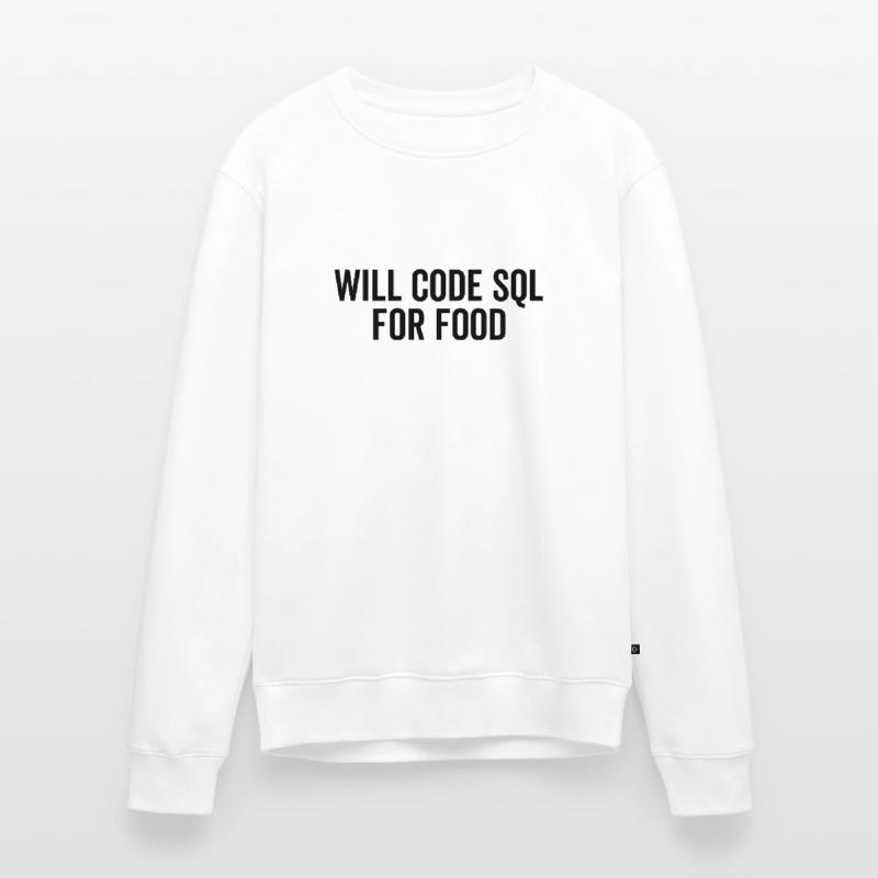 Wird SQL für Lebensmittel codieren Männer Premium Bio Pullover