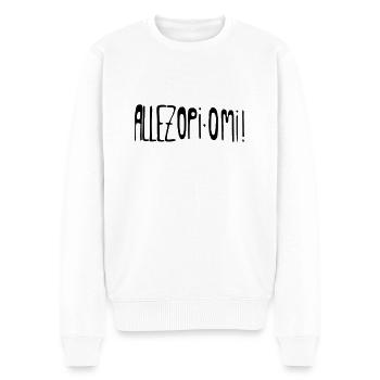 Allez Opi Omi! - Pull Premium bio Homme - blanc - Devant - Thijin (182cm)