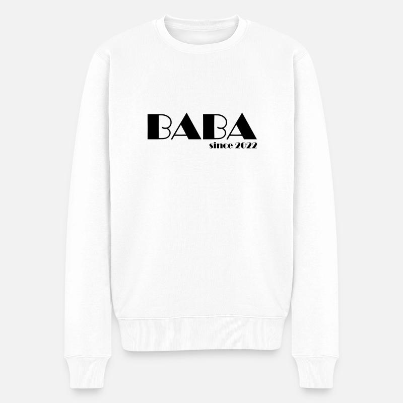 BABA since 2022 s - Männer Premium Bio Pullover - Weiß