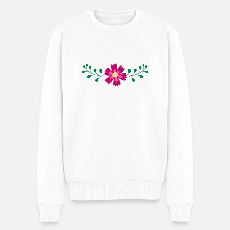 Flower Flower Plant - Pull Premium bio Homme - blanc
